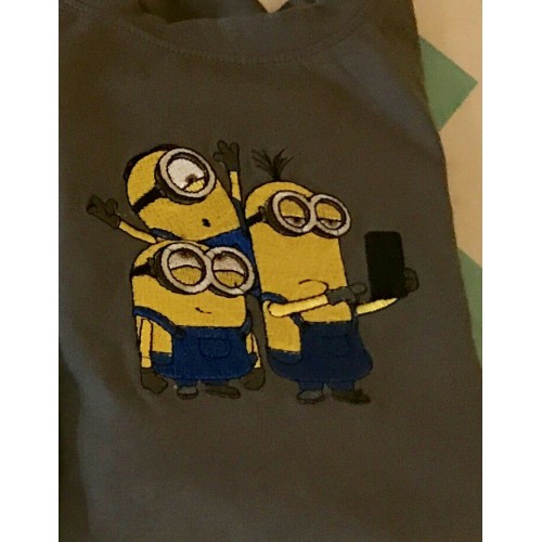 Minions sylvie embroidery design