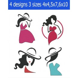 Fashion ladies embroidery design Fashion ladies embroidery design