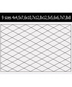 Diamond pattern quilt 9 Sizes