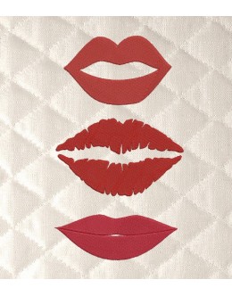 Lips embroidery design