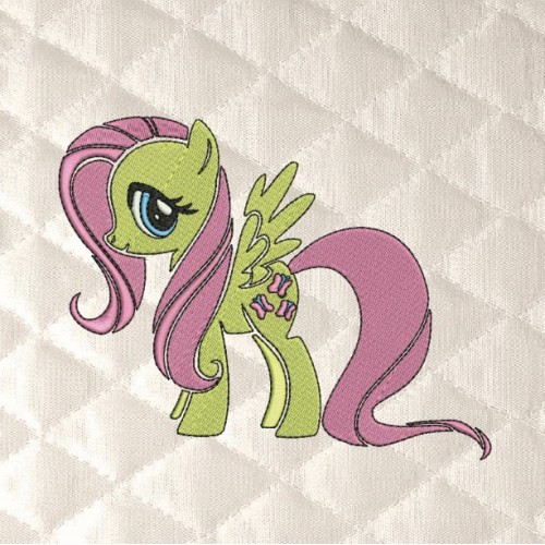 Fluttershy My Little Pony embroidery design