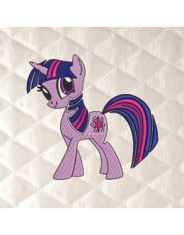 Twilight Sparkle my little pony embroidery design