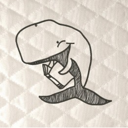 Whale read embroidery design
