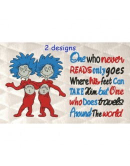 Thing 1 Thing 2 with One who never reads