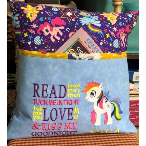 My little pony with read me a story reading pillow