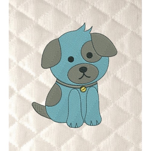 Puppy dog embroidery design
