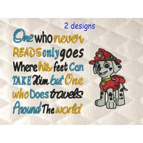 Marshal dog with One who never reads