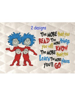 Thing 1 Thing 2 with the more that you read