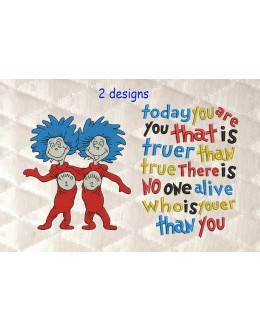 Thing 1 Thing 2 with today you are you