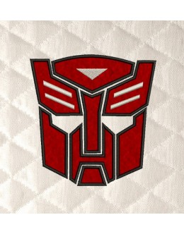 Autobots face embroidery design