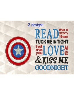 captain america with read me a story