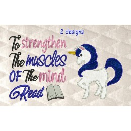 unicorn applique with To strengthen 2 designs 3 sizes