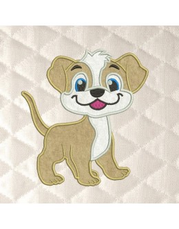 Dog embroidery design