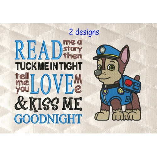 Paw Patrol Chase with read me a story Reading Pillow