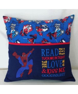 Spiderman embroidery with read me a story