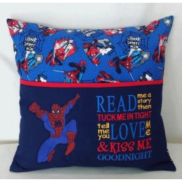 Spiderman embroidery with read me a story