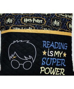 harry potter face applique with Reading is My Super power 2 designs 3 sizes