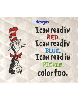 Dr-Seuss embroidery with I Can Read
