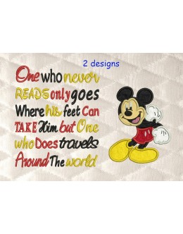 Mickey Mouse with One who never reads