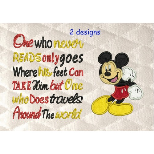 Mickey Mouse with One who never reads