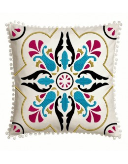 Moroccan Tiles pillow in the hoop