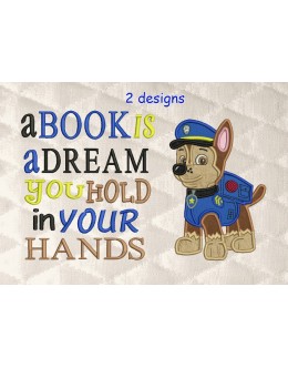 Chase Paw Patrol with a book is a dream