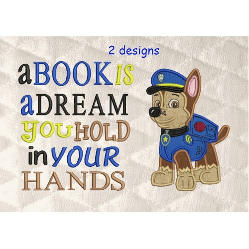 Chase Paw Patrol with a book is a dream