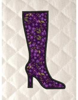 Boot shoes embroidery design