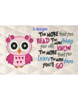 Owl girl with the more that you read