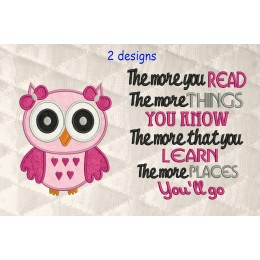 Owl girl with the more you read