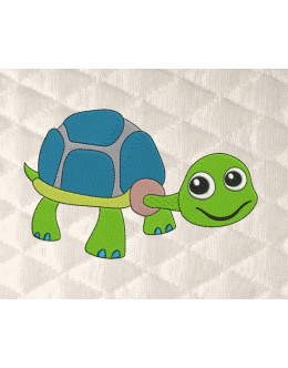 Turtle embroidery design