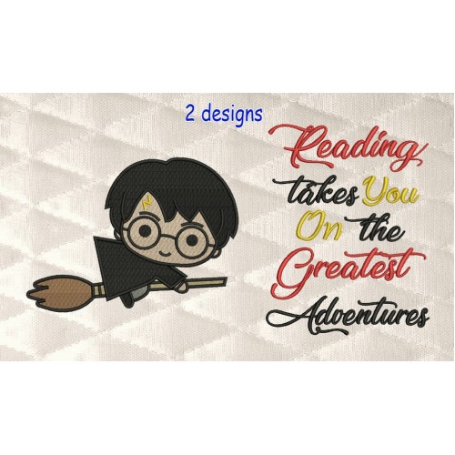 Harry potter Broom with reading takes you