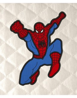 Spiderman applique embroidery design