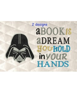 Star Wars applique with a book is a dream