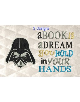 Star Wars applique with a book is a dream