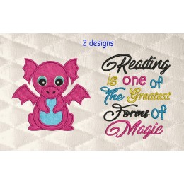 Baby Dragon with reading is one of