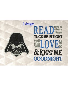 Star Wars applique with read me a story