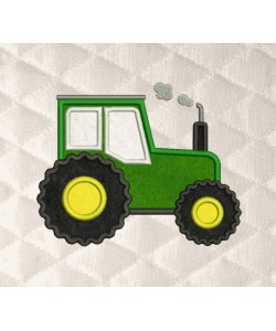 Tractor embroidery design
