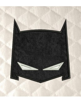 Batman mask embroidery design