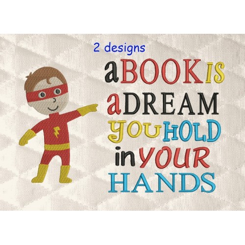 Flash boy with a book is a dream