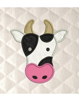 Cow Face embrodery design