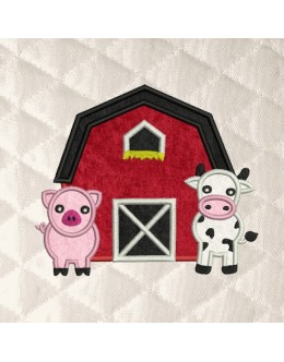 Barn Animals embroidery design