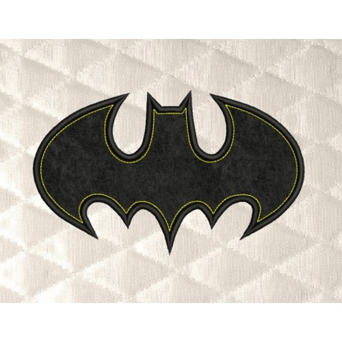 Batman logo single applique