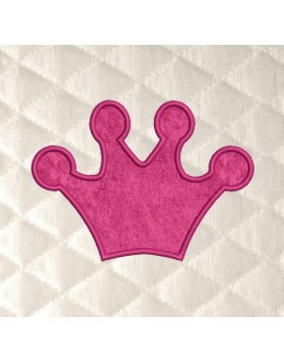 Crown embroidery design
