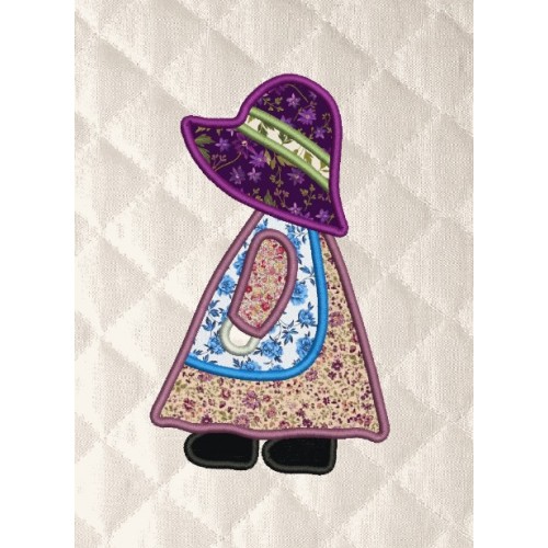 Sunbonnet embroidery design