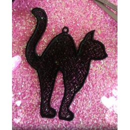 Cat lace Freestanding Lace embroidery design