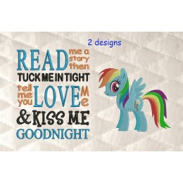 Rainbow Dash with read me a story Rainbow Dash with read me a story