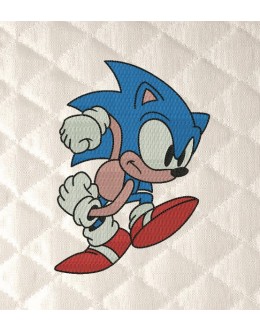 Sonic the Hedgehog embroidery design