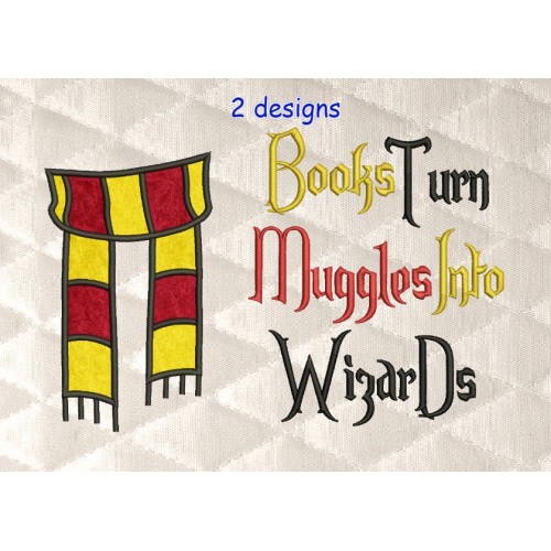 Scarf harry potter with Books Turn