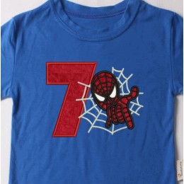 Spiderman with number 7